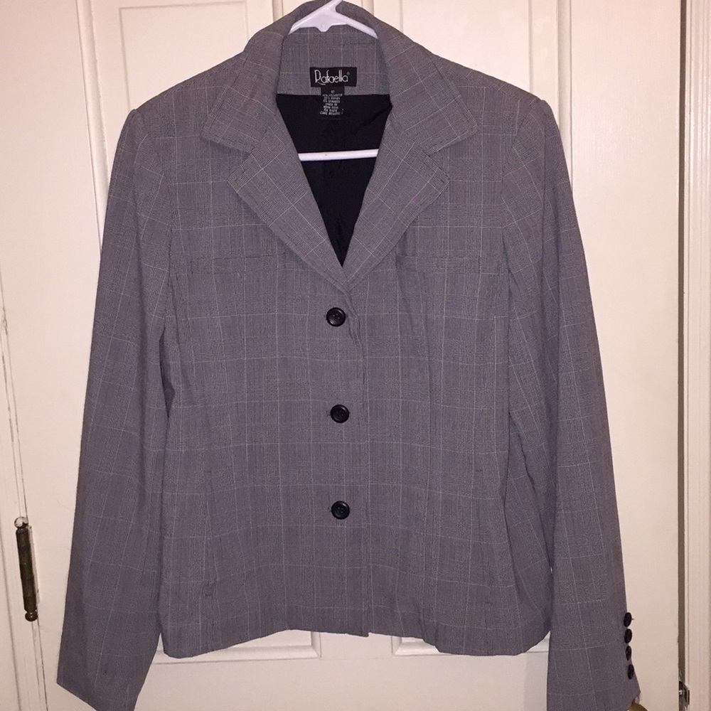 Ladies Career Plaid Blazer
